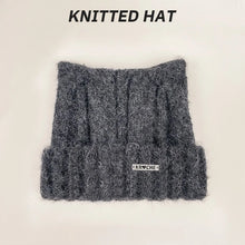 Load image into Gallery viewer, 1pc Y2k Crochet Beanie Hats for Women,winter Warm Windproof Retro Skull Cap with Cat Ear,suitable for Holiday,outdoor Activities