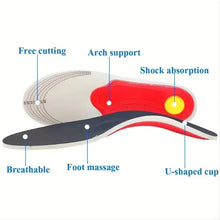 Load image into Gallery viewer, Orthotic Insole Arch Support Flatfoot Orthopedic Insoles Arch Support Flat Feet for Women / Men Orthopedic Plantar Foot Pain
