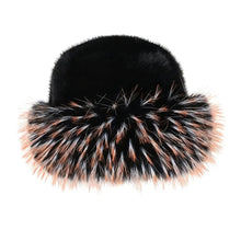 Load image into Gallery viewer, New Fluffy Fur Bucket Hat for Women Fisherman Hat Warm Women's Winter Hat Thicken Cold Snowy Day Panama Cap Chrismas Gifts