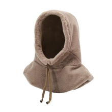 Load image into Gallery viewer, New Warm Shawl Hat Coldproof Windproof Pullover Cap Fluffy Fur Hooded Hat Autumn and Winter