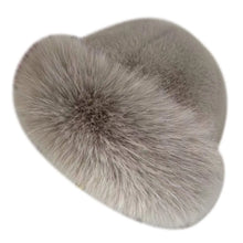 Load image into Gallery viewer, Fashion Headwear Fluffy Fur Winter Hat Solid Color Thicken Bucket Hat Cold Windproof Fisherman Hat for Women Girls