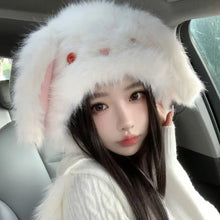 Load image into Gallery viewer, Fashion Warm Winter Hat Woolen Ears Can Move Beanies Hat Ear Protection Cute Rabbit Ear Cap Women