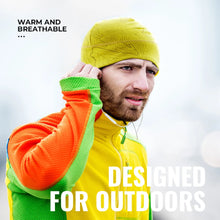 Load image into Gallery viewer, WRELS Unisex Winter Warm Fleece Beanie Hat Thick Lightweight Windproof Breathable For Running Skiing Cycling Soft Sports Hat