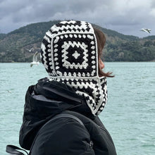 Load image into Gallery viewer, Handmade crochet balaclava hat autumn and winter retro pullover ear protection hat suitable for men and women, cold proof