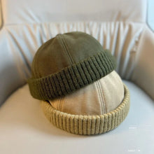 Load image into Gallery viewer, Autumn and winter melon leather hat Korean version ins brimless sailor hat men casual street yuppie hat landlord hat women trend