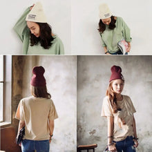 Load image into Gallery viewer, High Quality Multi Colors Knitted Beanies Solid Cute Unisex Female Beanie Caps with Label Warmer Bonnet Outdoor