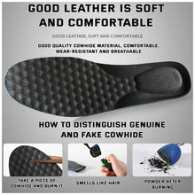 Load image into Gallery viewer, Insole 1Pair Leather s for Feet Arch Support Orthopedic Plantar Fasciitis Pads Shock-absorbing Cowhide Sole shoe pads