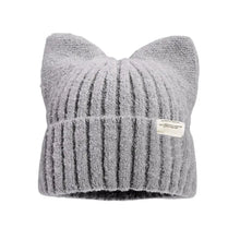 Load image into Gallery viewer, Cat Ear Beanie Winter Hat Warm Knitted Cap with Windproof Thickened Design Cute Autumn Winter Warm Accessories for Women Girls