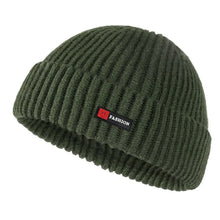 Load image into Gallery viewer, Fashion Solid Color Men Knitted Hat Street Style Hip Hop Brimless Skullcap Winter Warm Winter Knitted Bonnet Autumn Winter