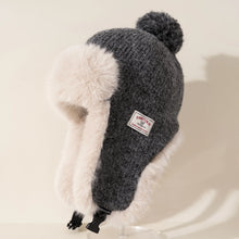 Load image into Gallery viewer, Fashion Women Winter Fur Warm Windproof Hat Lei Feng Cap Fur Ear Flap Cap Buckle Warm And Thick Ear Protection Outdoor Headwear