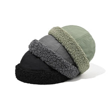 Load image into Gallery viewer, 2025 New Winter Warm Lamb Woll Plush Brimless Baseball Caps Gorro Y2k Docker Hats Bonnets Silk Balaclava