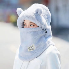 Load image into Gallery viewer, New Windproof Balaclava Hat Warm Cute Bear Ear Protection Cap Cold Proof Cycling Mask Outdoor Sport