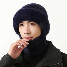 Load image into Gallery viewer, Comfortable Full Cover Style Men Balaclava Hat Windproof Thicken Winter Warm Hat Solid Color Keep Warm Knit Beanie Hat Outdoor