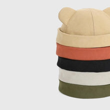 Load image into Gallery viewer, Fashion Cat Ears Ear Landlord Hat No Brim Solid Color Ear Pumpkin Hat Watermelon Skin Cap