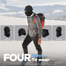 Load image into Gallery viewer, YANBIGUO Winter Beanie Hat Scarf Set with Ear Flaps for Men Women Knit Fleece Lined Skull Cap Windproof Neck Warmer Gaiter