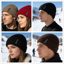 Load image into Gallery viewer, New Unisex Letter Warm Winter Hats Stylish Add Fur Lined Soft Beanie Cap Thick Winter Knitted Hats For Men & Women Dropshipping