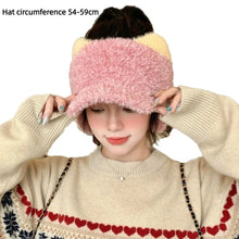 Load image into Gallery viewer, Thicker Winter Warm Hat With Earflaps Cute Ear Empty Top Baseball Caps Ear Protection Windproof Earflaps Knitted Hat Daily Wear