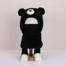 Load image into Gallery viewer, Keep Warm Children's Balaclava Hat Thick Warm Integrated Ear Protection Neck Scarf Windproof Warm Knitted Cap Headgear