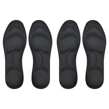 Load image into Gallery viewer, 4PCS 5D Massage Memory Foam Insoles Thickening Breathable Cushion Cushioning Comfort Suitable For High Heels Insoles