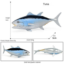 Load image into Gallery viewer, 3 Pcs/set Science and Education Marine Animal Model Solid Bluffin Tuna Tuna Children's Cognition Toy Decoration
