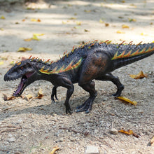 Load image into Gallery viewer, Oenux New 34x8x18cm Jurassic Indominus Rex Action Figures Open Mouth Savage Tyrannosaurus Dinossauro World Animals Model Kid Toy