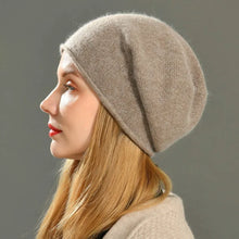 Load image into Gallery viewer, 1pc Warm Solid Color Plush Hat,lightweight, Casual,multifunctional Knitted Skullies Caps for Hiking, Cycling,outdoor Activities
