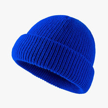 Load image into Gallery viewer, Knitted Hat Women's Cold Hat Winter Hat Men's Autumn Winter Melon Leather Hat Solid Color Versatile Dome Knitted Hat