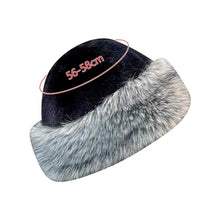 Load image into Gallery viewer, New Warm Fluffy Fur Bucket Hat Thicken Fisherman Hat Soft Ear Protection Panama Cap Winter