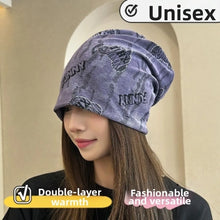 Load image into Gallery viewer, Casual Polyester Cotton Women Beanies Soft Elastic Warm Pullover Cap Hip-hop Bonnet Breathable Baotou Cold Hat for Women and Men