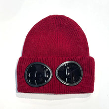 Load image into Gallery viewer, New Unisex Men Women Knitted Hat with Goggles Windproof Winter Warmer Ski Beanies Soft Warm Anti-slip Ear