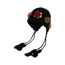 Load image into Gallery viewer, Cute Tassels Crochet Knitted Hat Hollow Out Handmade Craft Pullover Hat Bohemian Style Windproof Korean Weave Cap Women