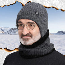 Load image into Gallery viewer, Men's Winter Knitted Warm Hats Soft Stretch Ear Protection Thickened Knitted Wool Cap Beanie Suitable For Cold Weather