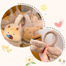Load image into Gallery viewer, New Capybara Ear Warm Earmuffs Windproof Winter Earflaps Cartoon Soft Ear Cap