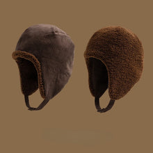 Load image into Gallery viewer, Men's and women's thick wool hats for autumn and winter outdoor warmth, windproof and warm hats, double-sided can be worn