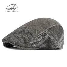 Load image into Gallery viewer, Autumn Winter Men's Newsboy Hat Wool Blend Male Beret Men And Women England Gatsby Retro Hat Driver Flat Cap