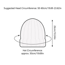 Load image into Gallery viewer, Casual Cashmere Cashmere Knitted Hat Rolled Edge Unisex Winter Warm Cap Solid Color Ear Protection Cap