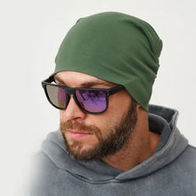 Load image into Gallery viewer, Autumn and winter men's brimless cold hat, elastic hat, universal size, suitable for outdoor and home use