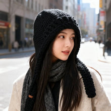 Load image into Gallery viewer, New Soft Knitted Hat Ear Warmth Breathable Knitted Balaclava Hat Thickened Windproof Earmuff Hat for Autumn Winter Season