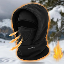 Load image into Gallery viewer, Waterproof Polar Fleece Balaclava Hat Cycling Skiing Thermal Face Cover for Cold Weather Face Neck Warmer Beanie Cap