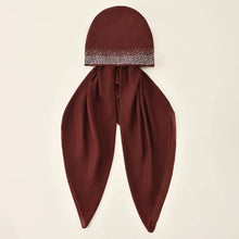 Load image into Gallery viewer, Fashion Cotton Elastic Headband Cap Elastic Band Diamond Pattern Stretch Shawl Stretch Fabric Plain Muslim Hijab Hat Women Lady