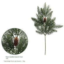 Load image into Gallery viewer, Christmas Pine Cones Pine Needle Artificial Green Plants Christmas Tree DIY Decoration Accessories