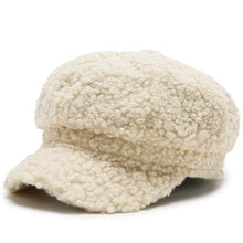 Load image into Gallery viewer, Fashion Lamb Wool Berets for Women Autumn Winter Painter Hat Octagonal Cap
