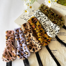Load image into Gallery viewer, New Leopard Headbands Winter Solid Color Ear Warmer Adjustable Coldproof Beanies Cap Women Headwear