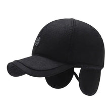 Load image into Gallery viewer, Outdoor With Earflaps Men Winter Hat Windproof Ear Protection Trucker Hat Casual Adjustable Dad Caps for Men