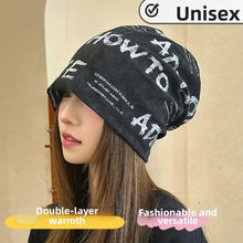Load image into Gallery viewer, Casual Polyester Cotton Women Beanies Soft Elastic Warm Pullover Cap Hip-hop Bonnet Breathable Baotou Cold Hat for Women and Men