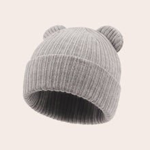 Load image into Gallery viewer, Baby Hat Children's Newborn Knitted Hat cute bear earSolid Color Children's Beanies Boys and Girls Hat Winter Preschool Home Hat