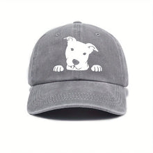 Load image into Gallery viewer, Cute dog print adjustable baseball cap for men and women, daily casual wear, outdoor travel, sun shading duckbill cap