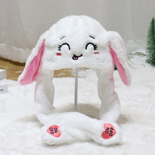 Load image into Gallery viewer, Funny Cartoon Glowing Moving Hat Neck Warmer Headwear Animal Earflap Hat Animal Movable Ears Airbag Cap Winter