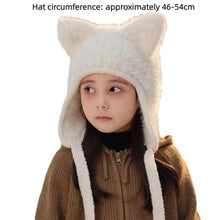 Load image into Gallery viewer, New Winter Knitted Hat Warm Cartoon Beanie Cap with Cat Ears Unisex Bonnet Hats For Girls Boys