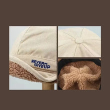 Load image into Gallery viewer, Mesh Red ins Lamb Fleece Thickened Warm Duck Tongue Ear Protection Hat for Men and Women Autumn and Winter Thickened Riding